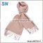 Fringed solid wool Pashmina Scarf