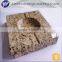 natural rough tiger skin yellow rough surface bush hammered finished flag slabs and stone slabs and polishe stone ashtray