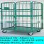 Storage Rolling Wire Mesh Trolley 3 Sided A Frame Roll Cage