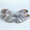 Woman Knitted Indoor Slipper With Heel