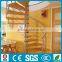 Modern stainless steel wood round stairs --YUDI