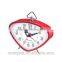 Wind up clock in Triangle shaped, customize alarm clock