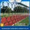 China supplier wire mesh temporary chain link fence with barbed wire