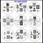 2015 Hot the factory price nail art stamping plates set, gel nail kit set, picnic plate set