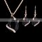 Wholesale Latest Design Fashion Necklaces Women Luxury Statement Diamond Jewelry Set SKJT0564