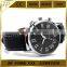 Luxury Black Roma Face Black Leather Water Men's Dress Watch roma