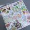 die cut hardboard handmade 3d sticker for kids