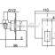 Bathroom watermark wall mounted bath shower mixer tap prices 15C-003