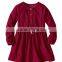 (CD901#)2-10Y OEM Fancy 21W Corduroy Baby Dress Frock Designs Winter long sleeve girl Party Dress