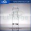 transparent glass water drinking bottle with screw plastic cap