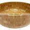 New Design Tableware Salad Round bowl and salad hands set Natural Best Selling Bamboo Fruit Bowl