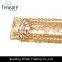 2016 Dubai gold plating chain bracelet with rhinestone mosaic for elegant women wholesale