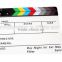 Director Video Cut Action Scene Acrylic Clapboard Dry Erase TV Film Movie Clapper Board Slate with Color Sticks(25x30cm)