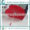 promotion and wholesales heart shaped umbrella with red pongee fabric umbrella cover and strong frame