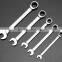 Excellent quality 5pieces gear ratchet wrench kit set in Blister pack