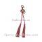 china wholesale leather tassel keychain