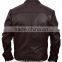 Men brown leather jacket