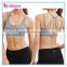 OEM supply heathred color fitness wear sports clothing active bra for women