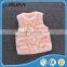 girls pink sleveless clothes, pink fur vest clothes apparel