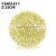 Glass Charger Plate in gold/sivler metallic color Painted by Spinning glass