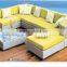 Garden fashionable rattan wicker function living room sofa set YPS051