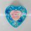 Pretty Candy and chocolate tin cans Heart Shaped Gift Tin boxs