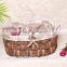 Wicker Food Storage Basket with Handle for Home Decoration