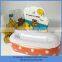 lovely plastic baby bath book, inflatable sleeves