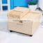 kitchen mobile sealed fresh-care solid wood food storage boxes