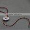 metal seal hang tags with dark red polyster line &hand tablet for colthes