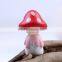 Wholesale custom small figurines ornaments resin mushroom garden ornaments