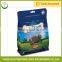 Designer classical pet dog food bag with resealable zipper