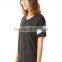 Blank women v neck t shirt stitching t shirt plain t shirt
