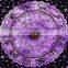 Purple Horoscope Zodiac Mandala Tapestry Wall Hanging Bedspread Bed sheet Wall Tapestry indian tapestry wholesaler home decor