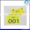 50mm*42mm Sheep Ear Tags With Laser Number