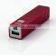 High quality Portable Power Bank 2000mAh Rechargeable With Stainless Steel for promotional gifts