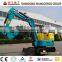 Excavator mini model 0.8 ton Rubber tire excavators mini