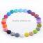 Bangxing teething necklace silicone beads baby chew sensory toy