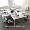 2016 latest design modern office table High quality cheap price with MFC board side return