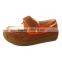 Wholesale Kids Baby Blue Suede Causal Boat Shoes with Plain Design