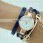 factory price women long PU leather strap watch quartz wrist beauty lady watch pendant