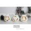 Lovely Heart Ceramic Christmas ball Candle Holder for Hanging