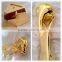 gold palting factory big metal ancient Tripod in shinny mirror gold luxury finished , provide gold plating process