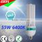 4U/Spiral CFL Lamp E27 6400K 220V 55W Energy Saver With CE ROHS