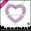 ruby cz couples breakable heart pendant necklace