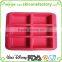 Hot selling!!!100% food grade safety small rectangle silicone cake mold