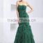 New fashion lace dress 2014 green evening prom dress lime green evening dress