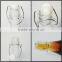 1Liter glass vintage milk bottle with clip lid