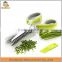 Stainless Steel herb scissors,kitchen shears with 5 Stainless Steel Blades
