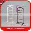 High quality portable bedroom clothes rack valet stand for clothes hat shelf